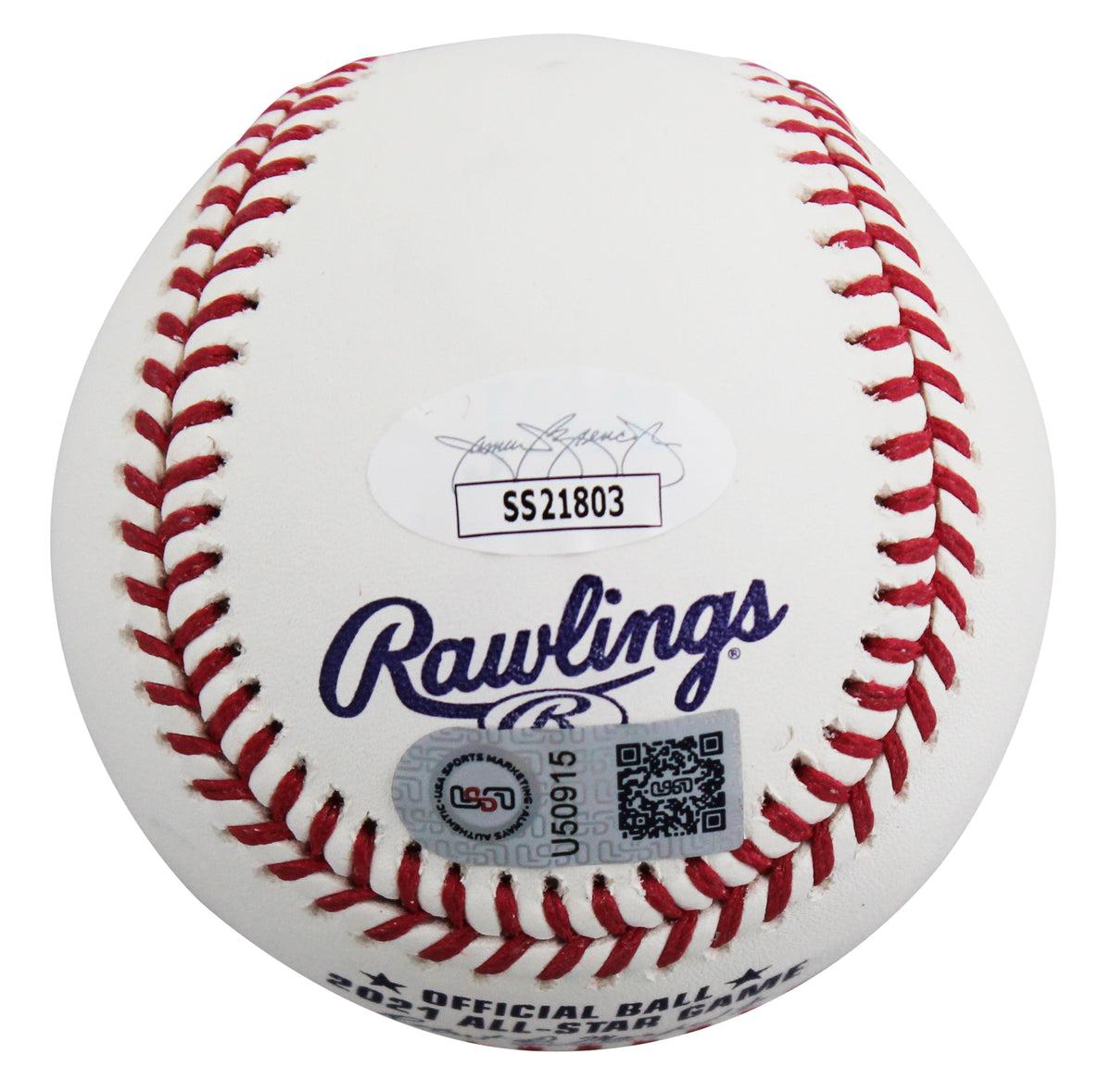 Blue Jays Vladimir Guerrero Jr. "Vladdy" Signed 2021 ASG Logo OML Baseball JSA