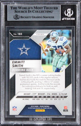 Cowboys Emmitt Smith Signed 2016 Panini Prizm RWB #185 Card BAS Slabbed