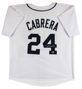 Miguel Cabrera Authentic Signed White Pro Style Jersey Autographed BAS Witnessed