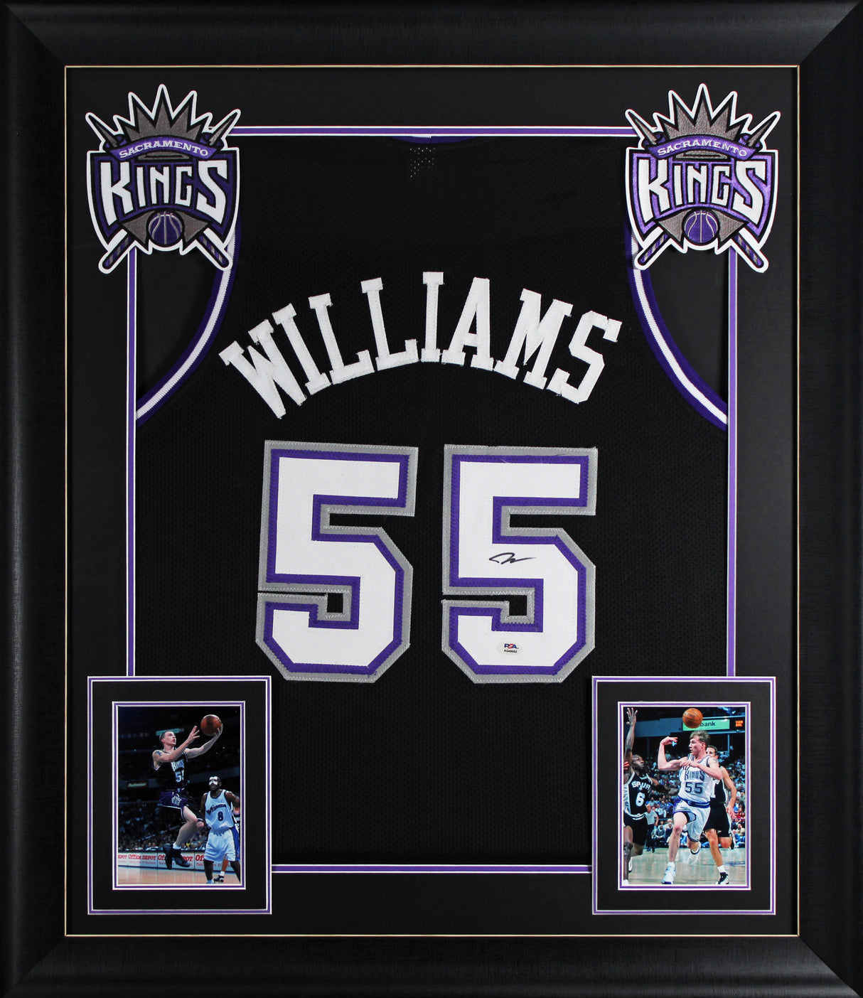 Jason Williams Authentic Signed Black Pro Style Framed Jersey PSA/DNA 2