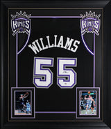 Jason Williams Authentic Signed Black Pro Style Framed Jersey PSA/DNA 2
