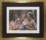 Tony Gwynn, Wade Boggs & R.J. Morrissey Signed & Framed Lithograph BAS #AE13990
