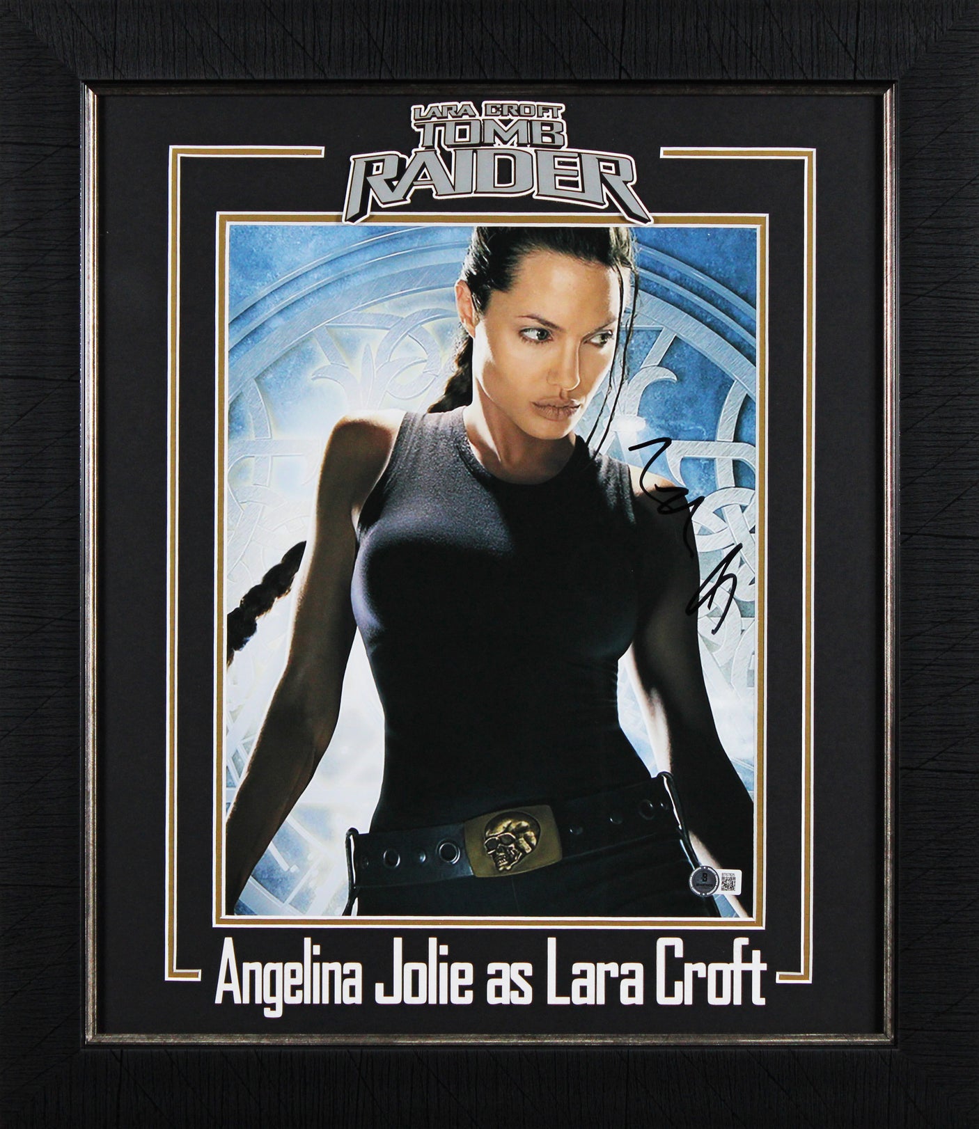 Angelina Jolie Tomb Raider Authentic Signed 11x14 Framed Photo BAS #BT67825