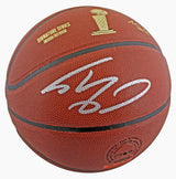 Lakers Shaquille O'Neal Signed Wilson Trophy Series Basketball W/ Case BAS Wit