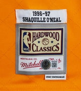 Lakers Shaquille O'Neal Signed Yellow 75th Anniv. M&N TB HWC Swingman Jersey BAS