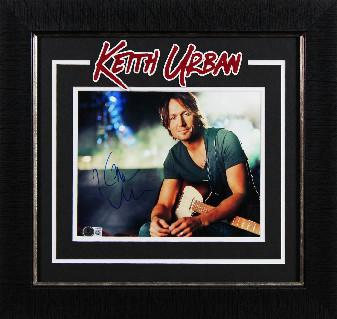 Keith Urban Authentic Signed 8x10 Framed Photo Autographed BAS #BT04832