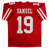 Deebo Samuel Authentic Signed Red Pro Style Jersey Autographed BAS