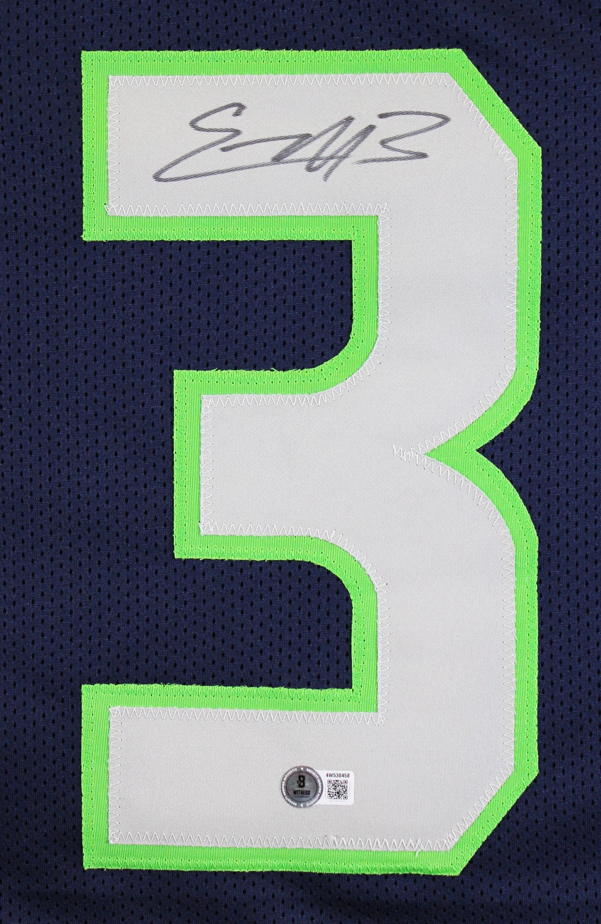 Nick Emmanwori Authentic Signed Navy Pro Style Jersey Autographed BAS Witnessed