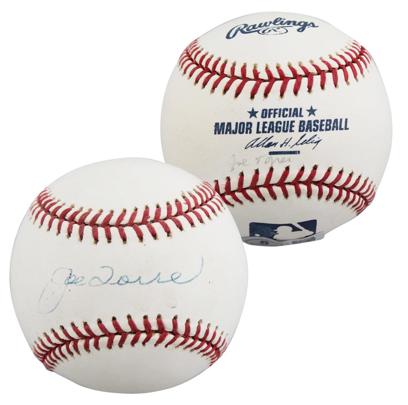 Yankees Joe Torre Authentic Signed Bud Selig OML Baseball BAS #BU64238