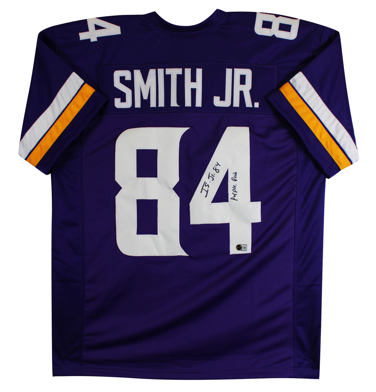 Irv Smith Jr. "Purple Rain" Signed Purple Pro Style Jersey BAS #BY026992