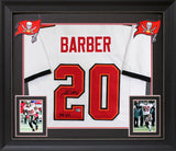 Ronde Barber "HOF 23" Authentic Signed White Pro Style Framed Jersey BAS Witness