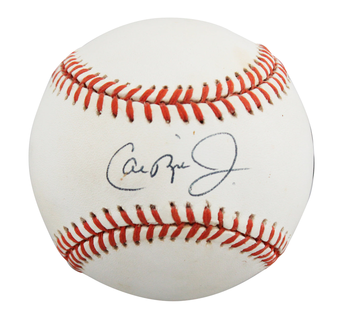 Orioles Cal Ripken Jr. Authentic Signed Gene Budig ONL Baseball BAS #BU64242
