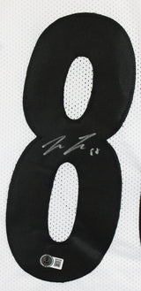 Pat Freiermuth Authentic Signed White Pro Style Framed Jersey BAS Witnessed