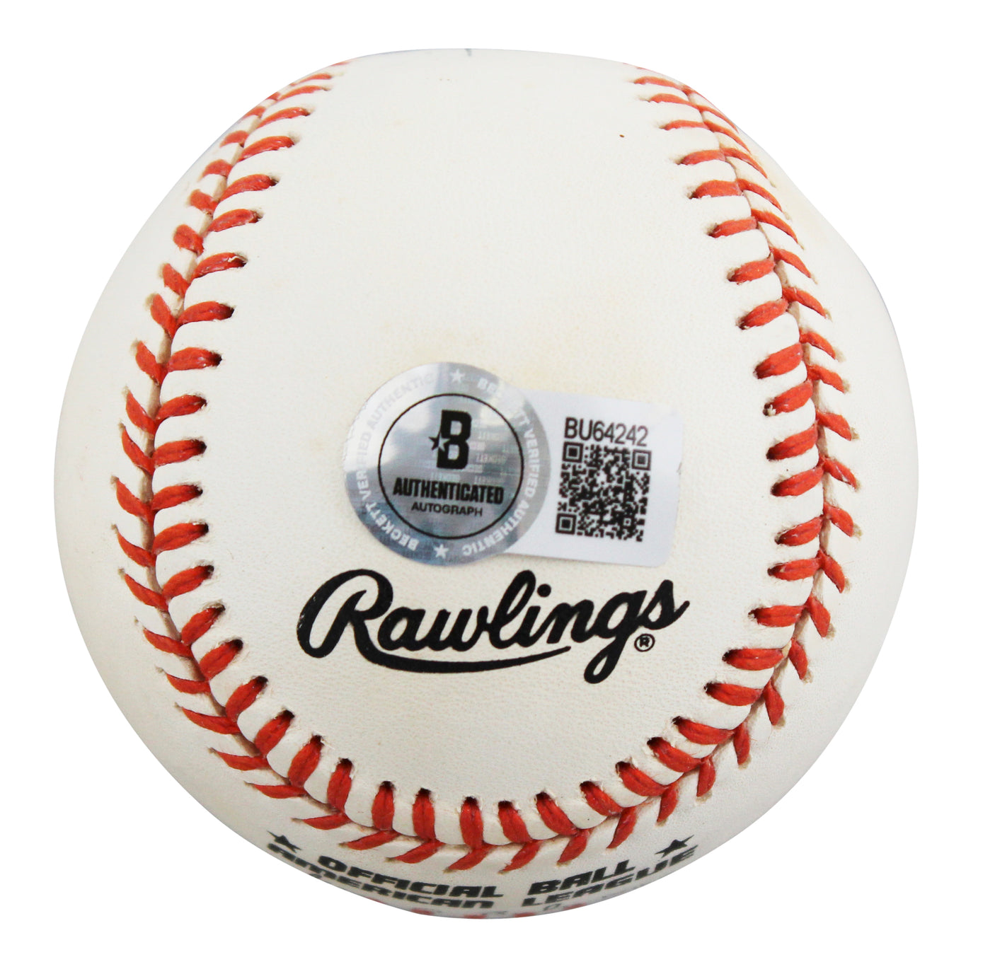 Orioles Cal Ripken Jr. Authentic Signed Gene Budig ONL Baseball BAS #BU64242