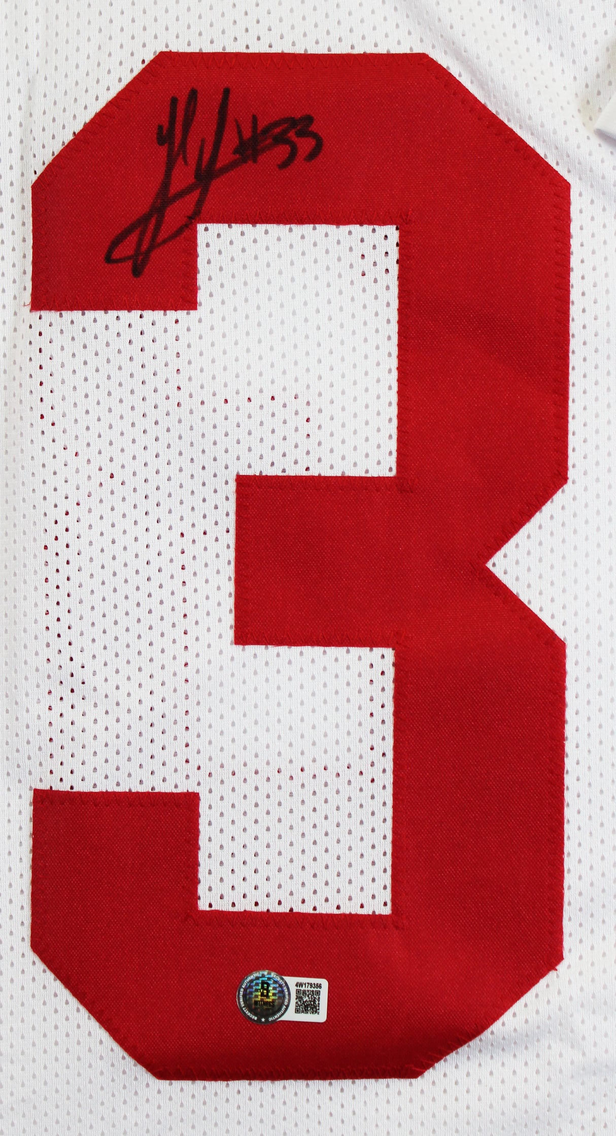 Ohio State Jack Sawyer Signed White Pro Style Framed Jersey BAS Witnessed