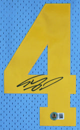 Lakers Shaquille O'Neal Authentic Signed Blue 2001-02 TB M&N HWC Jersey BAS Wit