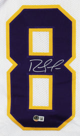 Randy Moss Authentic Signed White Pro Style Framed Jersey BAS Witnessed