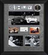 Carroll Shelby Authentic Signed 3x6 Cut Signature Framed Display BAS #AE13393