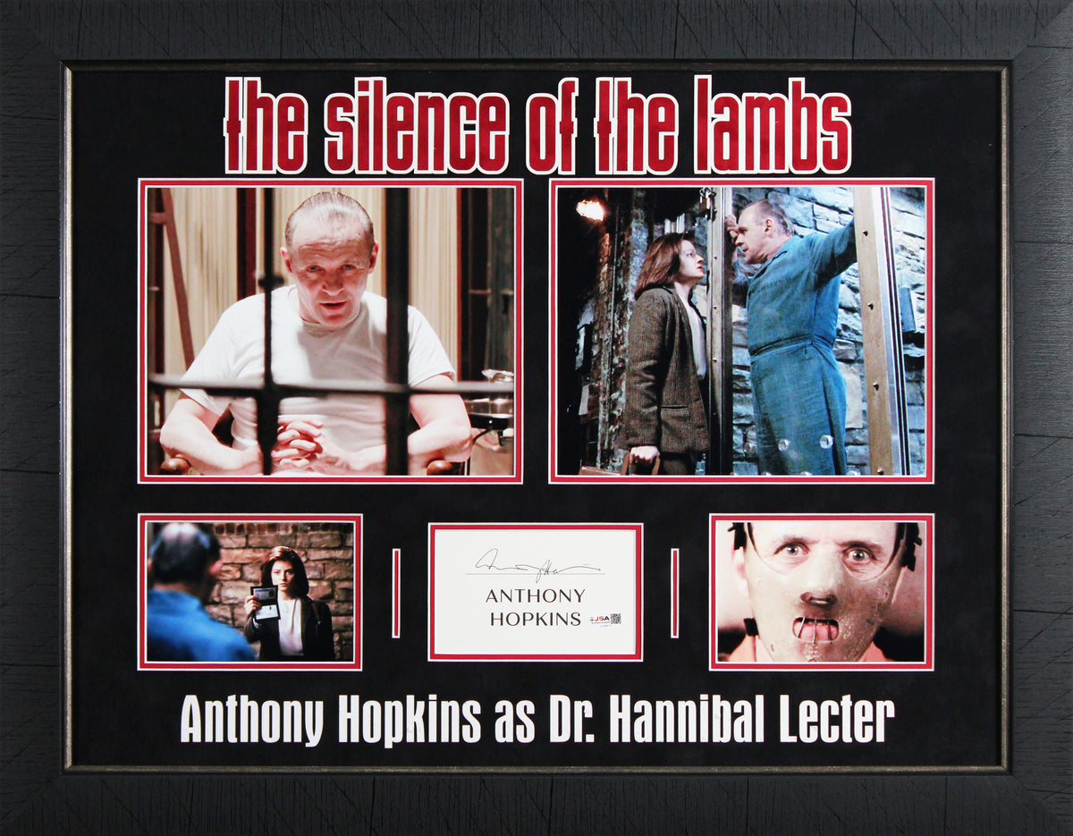 Anthony Hopkins The Silence of the Lambs Signed Framed Display JSA #CJ28071