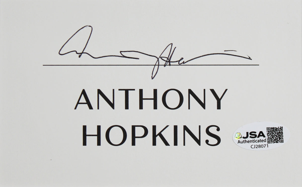 Anthony Hopkins The Silence of the Lambs Signed Framed Display JSA #CJ28071