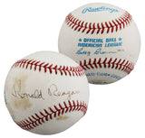 Ronald Reagan Authentic Signed Bobby Brown OAL Baseball PSA/DNA #AR02823