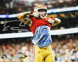 49ers George Kittle Signed 16x20 Horizontal "F The Cowboys" Photo BAS Witness 2