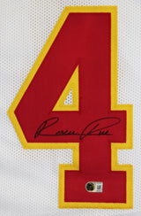 Rashee Rice Authentic Signed White Pro Style Jersey Autographed BAS #BY031280