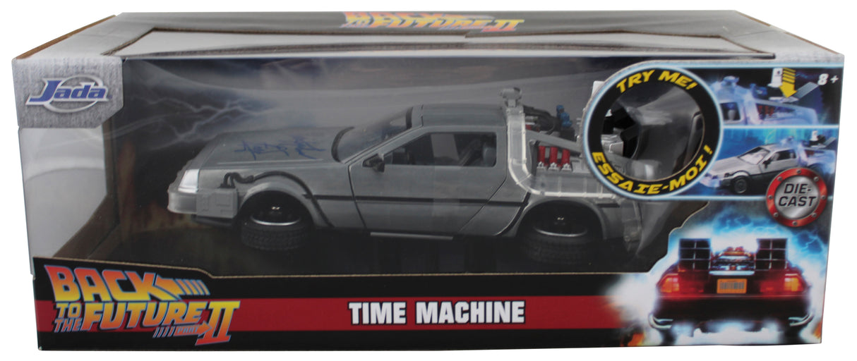 Christopher Lloyd Back To The Future II Signed 1:24 Die Cast DeLorean BAS Wit
