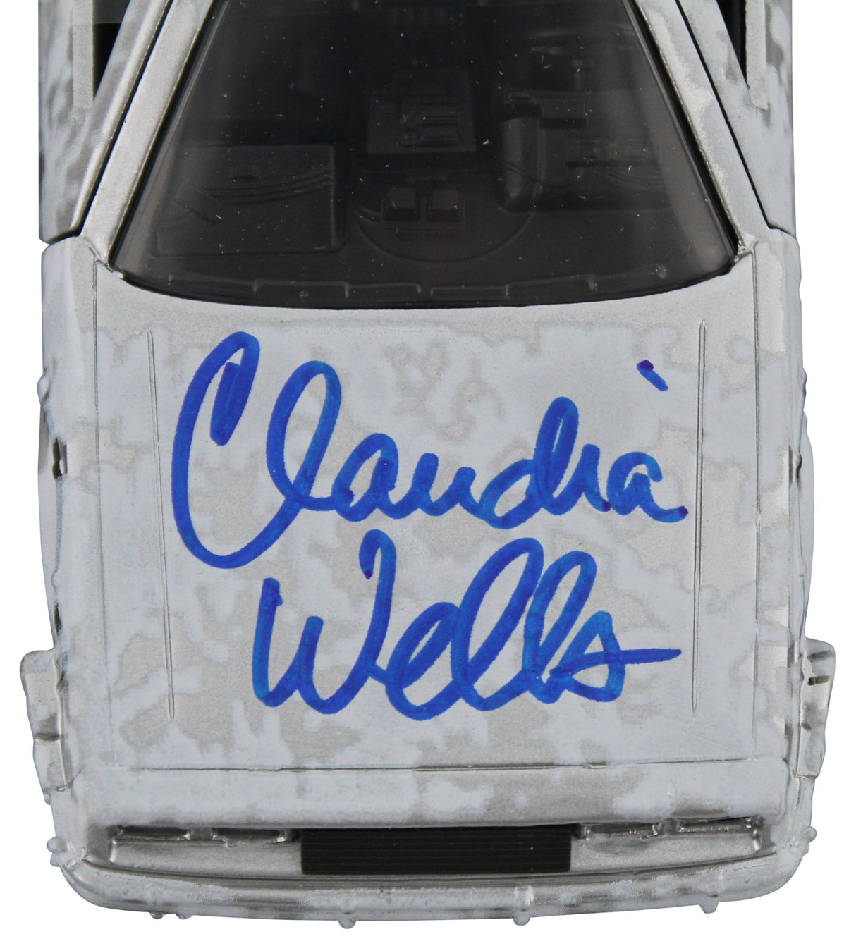 Claudia Wells Back To The Future Signed Metal DeLorean Time Machine Car BAS Wit