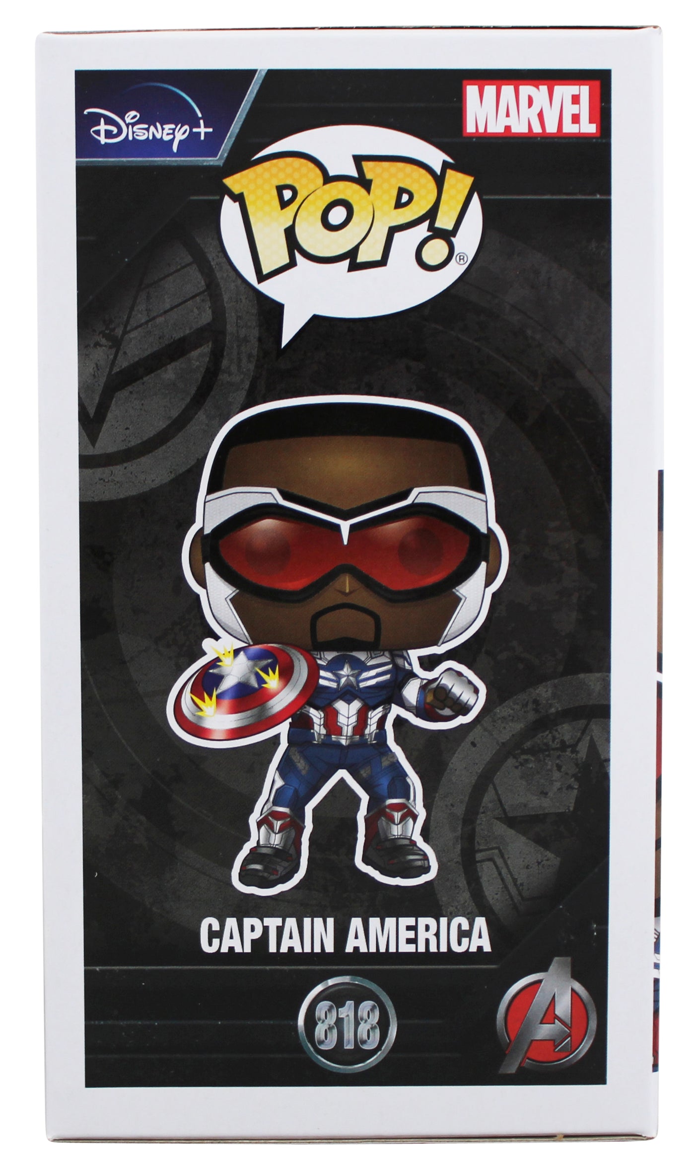 David Goggins Authentic Signed Captain America #818 Funko Pop Vinyl Figure BAS