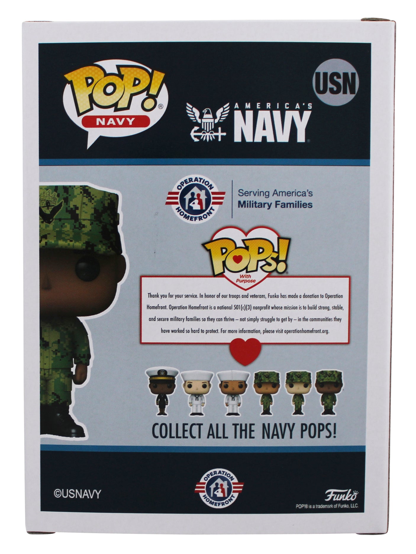 David Goggins Signed Sailor #USN Funko Pop Vinyl Figure w/ White Sig BAS