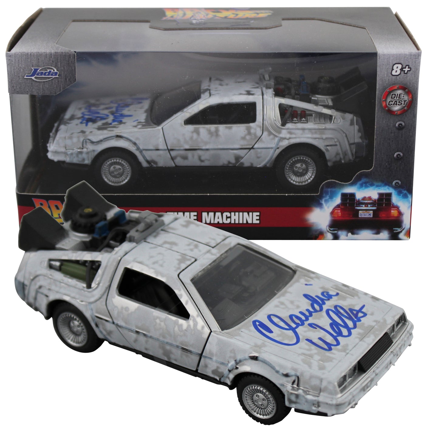 Claudia Wells Back To The Future Signed Metal DeLorean Time Machine Car BAS W 2