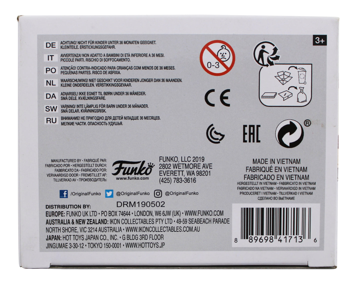 David Goggins Signed Uncle Sam #12 Funko Pop Vinyl Figure w/ White Sig BAS