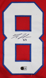 Matt LaCosse Authentic Signed Red Pro Style Jersey Autographed BAS #BY031330