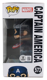 David Goggins Authentic Signed Captain America #573 Funko Pop Vinyl Figure BAS