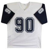 Demarcus Lawrence Authentic Signed White Pro Style Jersey BAS #BY031285