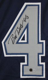 Bill Bates Authentic Signed Navy Blue Pro Style Jersey Autographed BAS #BY031286