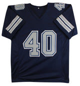 Bill Bates Authentic Signed Navy Blue Pro Style Jersey Autographed BAS #BY031286