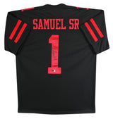 Deebo Samuel Sr. Authentic Signed Black Pro Style Jersey BAS #BY031287
