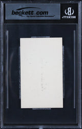Gustave Eiffel Authentic Signed 2.35x3.85 Handwritten Calling Card BAS Slabbed