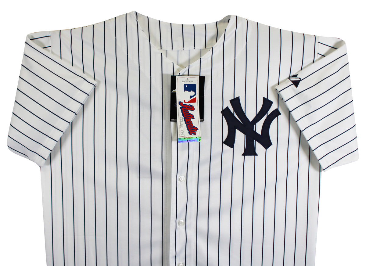 Yankees Wade Boggs "HOF 05" Signed White Majestic Authentic Jersey BAS #BY031289