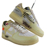 Virgil Abloh Signed 2017 Nike Off White Air Force 1 Low "The Ten" Shoes BAS LOA