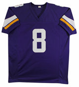 Kirk Cousins Authentic Signed Purple Pro Style Jersey Autographed BAS #BY031295