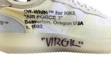 Virgil Abloh Signed 2017 Nike Off White Air Force 1 Low "The Ten" Shoes BAS LOA