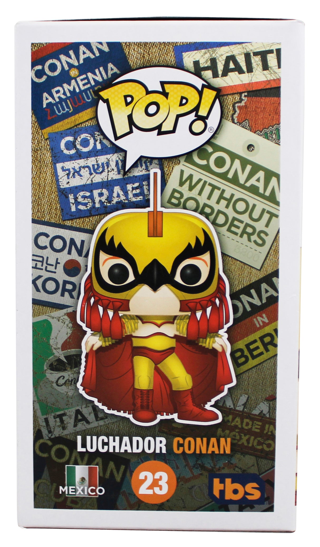 Conan O'Brien Signed Luchador Conan #23 Funko Pop Vinyl Figure BAS #BL69229