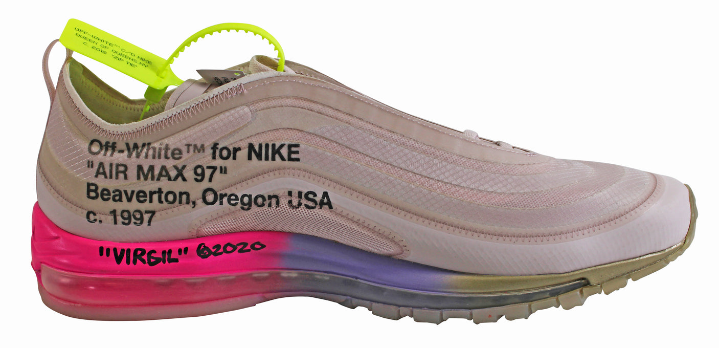 Virgil Abloh Signed 2018 Nike Air Max 97 Elemental Rose Serena Queen Shoes BAS