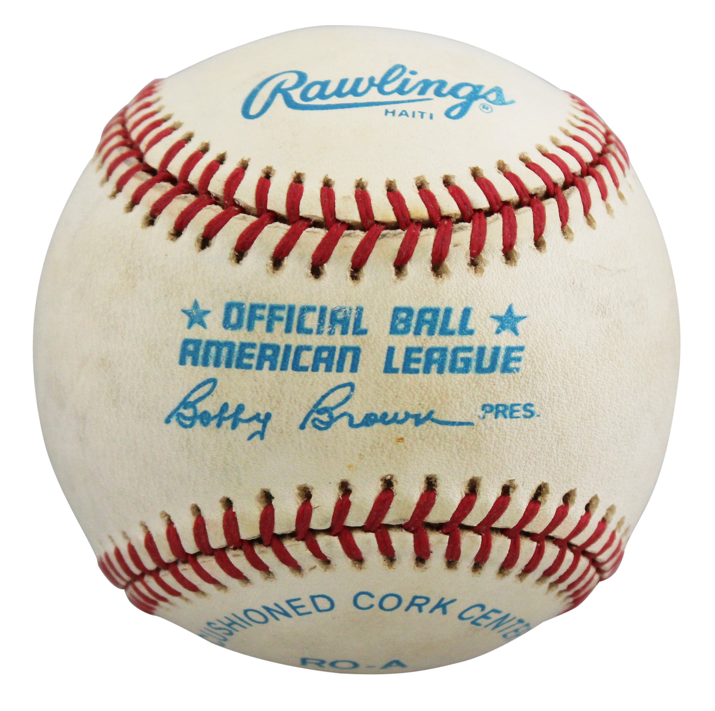 Ronald Reagan Authentic Signed Bobby Brown OAL Baseball Autographed BAS #AE33699