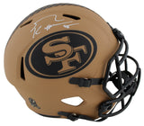 49ers George Kittle Signed STS II Full Size Speed Rep Helmet W/ Case BAS Witness
