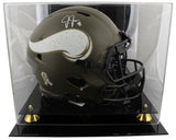 Vikings Justin Jefferson Signed STS F/S Speed Proline Helmet W/ Case BAS Witness