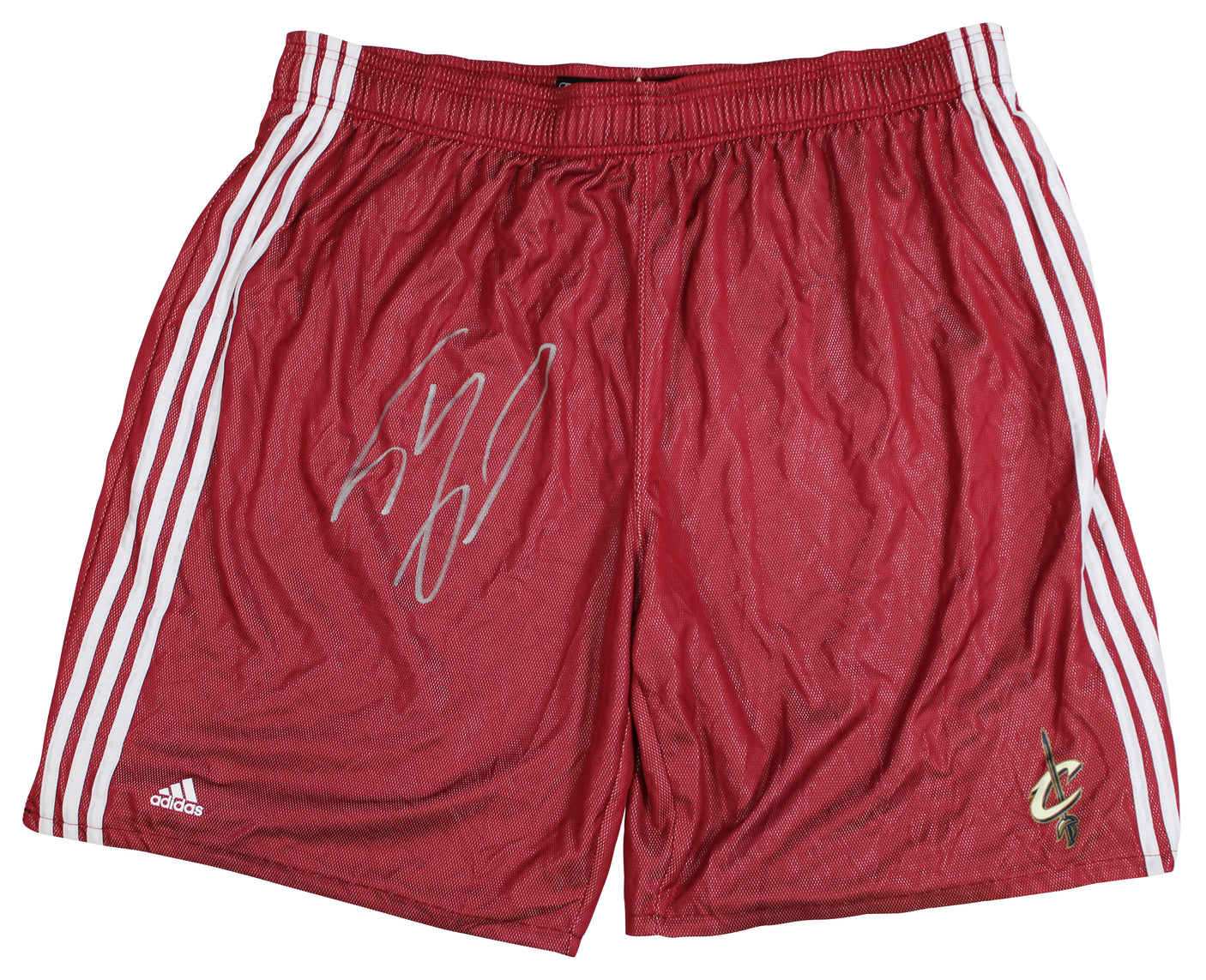 Cavaliers Shaquille O'Neal Signed Red Adidas Practice Shorts BAS Wit #2W958085